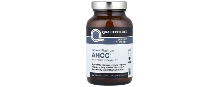 مکمل Kinoko Platinum AHCC از برند Quality of Life