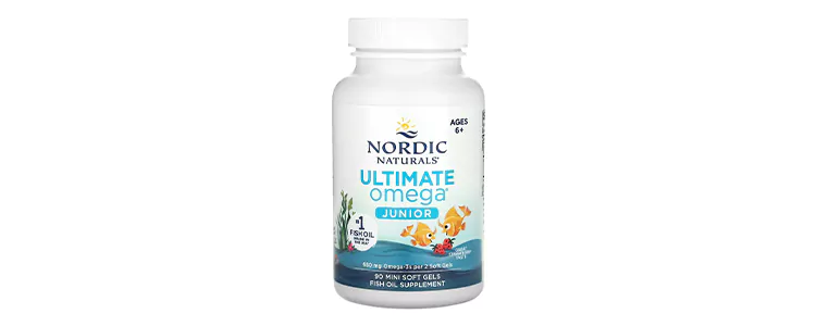 مکمل Ultimate Omega Junior، با طعم توتفرنگی از برند Nordic Naturals